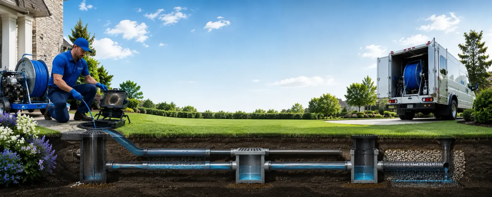 Outdoor drain cleaning information for Dearing, KS